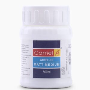 Camel Acrylic Matt Medium Individual jar of 500 ml