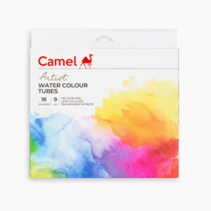 Camel  Artist  Water  Colours  Assorted  pack  of  tubes,  18  shades  in  9  ml